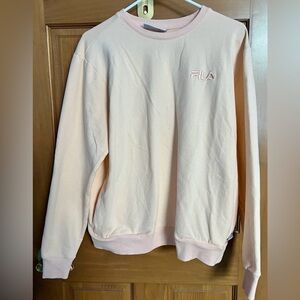 FILA Women's Light Peach Crew Neck Sweatshirt, NWOT